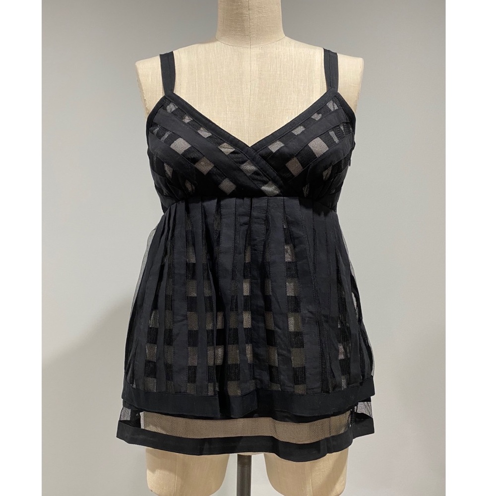 Cynthia Steffe Dressy Black Tank Blouse Size 4